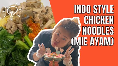 Cooking Indo Style Chicken Noodles (Mie Ayam). Cooking Ideas and Inspiration. #shorts