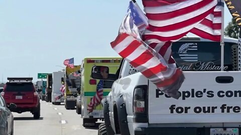 The People’s Convoy USA 2022 And The Freedom Convoy USA Truckers! Heroes! Patriots! Continue To Roll