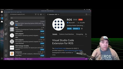 Visual Studio Code ROS Extension - Season 1 Episode 2 - Installing on Linux