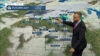 Lake effect mix could include snow today