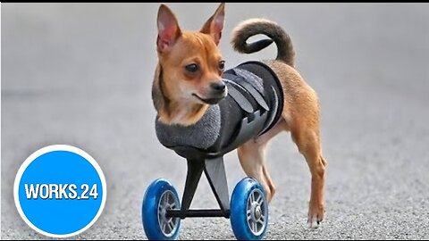 This two-legged dog's wheels are cooler than yours! | Animalkind