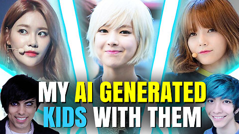 What would my kids look like? | My AI generated kids with ChoA, Yuna and Shin Jimin