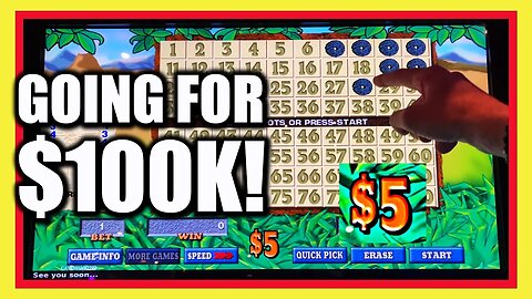 Shooting for a $100,000 Jackpot on Caveman KENO in Las Vegas!