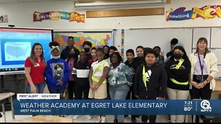 Jennifer Correa visits students at Egret Lake Elementary School