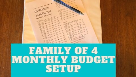 How FAMILY OF FOUR Sets Up Their MONTHLY BUDGET! SEPTEMBER 2020 BUDGET WORKSHEET & CATEGORIES.