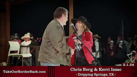 Chris Berg and Kerri Issac - Dripping Springs, TX - Take Our Border Back Pep Rally 2.1.24