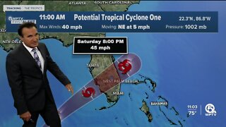 Potential Tropical Cyclone One, 11 a.m., June 2, 2022