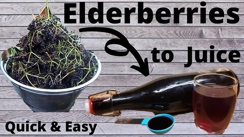 How to make quick, easy elderberry juice