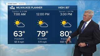 Southeast Wisconsin weather: Sunny, breezy Thursday with highs near 80