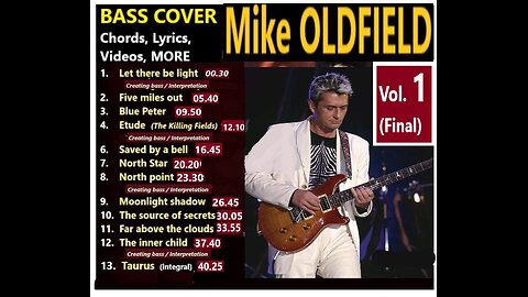 Bass cover MIKE OLDFIELD Vol. 1 __ Chords, Lyrics, Videos, MORE