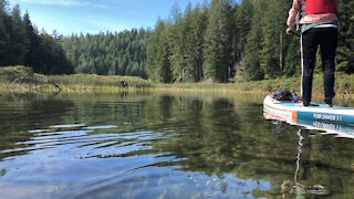 Quadra paddle between lakes