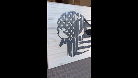 Skull with American Flag and Blackhawk