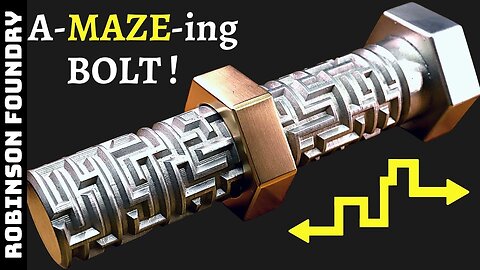 Making a bolt with MAZE threads - Can you solve it? - 3d print to metal -Lost PLA