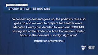 Floridians rush to COVID-19 testing centers after holidays