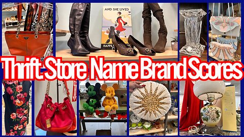 Thrift Store Scores Name Brands & More🛍️😱Thrift with Me for High End Home Decor🛍️😱#thrifting