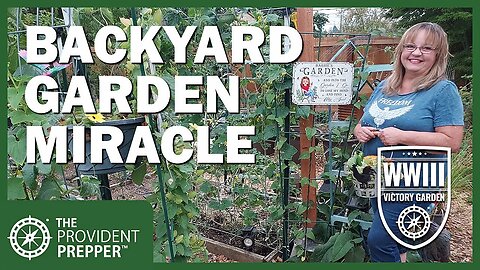 WWIII Victory Garden: Barb's Beautiful Backyard Garden Miracle of Helping Hands