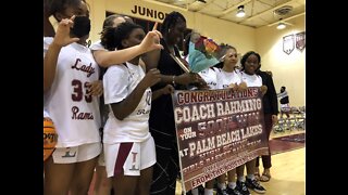 Palm Beach Lakes girls basketball coach wins 500th game
