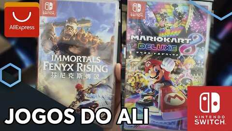 Comprei MARIO KART para NINTENDO SWITCH no ALIEXPRESS | Mario Kart 8 Deluxe & Immortals Fenyx Rising