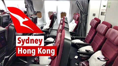OVERNIGHT QANTAS Flight to Hong Kong | A330-300 ECONOMY Class (QF117)