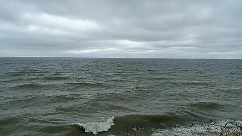 Lake Erie on a Cloudy & Blustery Day ~ November 22, 2023