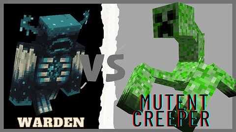minecraft mob battle, warden vs mutent crepeer Minecraft, mobs battle minecraft, #minecraft