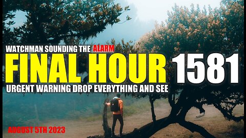 FINAL HOUR 1581 - URGENT WARNING DROP EVERYTHING AND SEE - WATCHMAN SOUNDING THE ALARM