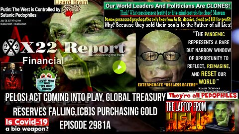 Ep. 2981a - Pelosi Act Coming Into Play, Global Treasury Reserves Falling,[CB]s Purchasing Gold