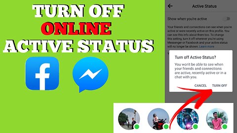how to turn off online status in Facebook and messenger in 2024