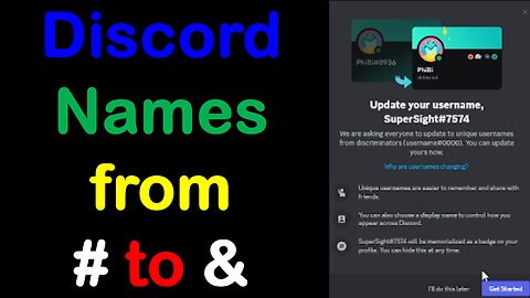 Discord number tags removed in favor of @ as at 4 Mar 2024