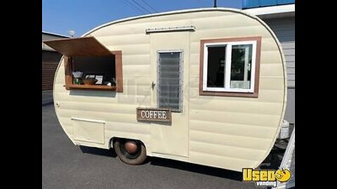 Vintage 1958 Aljo Canned Ham 6.5' x 10' Camper Coffee Concession Trailer Conversion for Sale