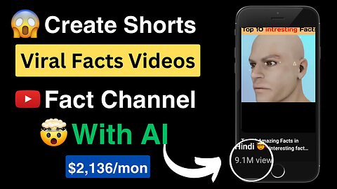 Create Short Facts Videos and Earn $2,136/month | Easy Money Making Guide