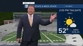 Cold weather for high school and college football this week