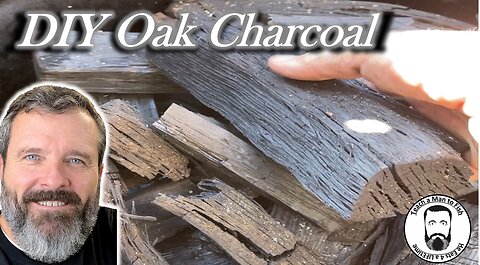 @Home Natural Oak Lump Charcoal | BEST | Made in Steel Drum & Save $ | TLUD | Teach a Man to Fish