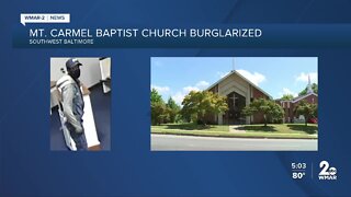 $2K reward offered for information on alleged Baltimore church burglar