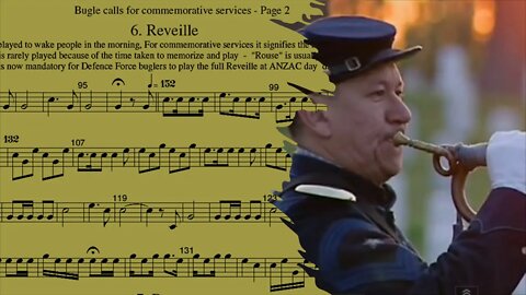 Full Reveille Bugle Calls on Trumpet [Army Wake Up Trumpet] - Reveille at Anzac Day