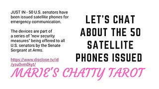 Let's Chat About The 50 Satellite Phones Issued To U.S. Senators