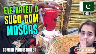 SUCO COM MOSCA: NOJENTO DEMAIS! Reagindo a COMIDAS DE RUA do PAQUISTÃO | Veja Aqui Reacts