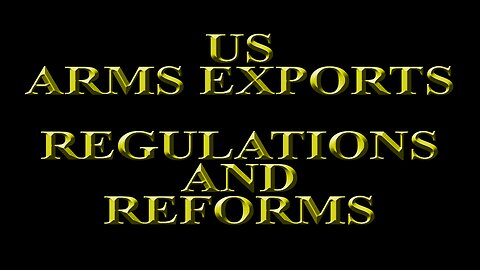 Josh Paul - US Arms Exports - Regulations and Reforms