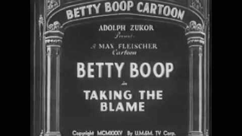 "Taking the Blame" (1935 Original Black & White Cartoon)