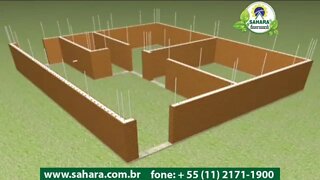 Construção com os Tijolos Ecológicos Modulares - JARFEL SAHARA