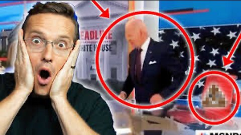 Joe Just POOPED His Pants On LIVE TV!? Biden Awkwardly WOBBLES Off-Set During LIVE FEED