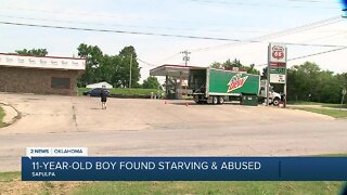 11-year-old boy found starving and abused