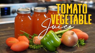Tomato Vegetable Juice Recipe | Canning with Wisdom Preserved