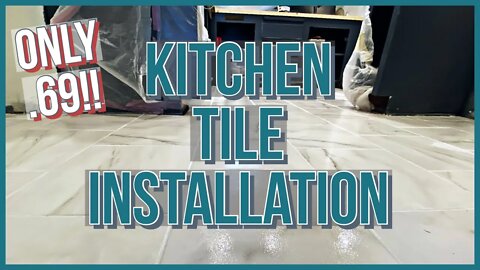 Project House Tile Flooring Installation | Only .69 Cents a Square Foot!