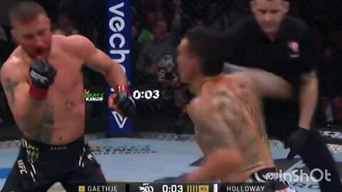 MAX HOLLOWAY PUTS HIS WIN ON THE LINE