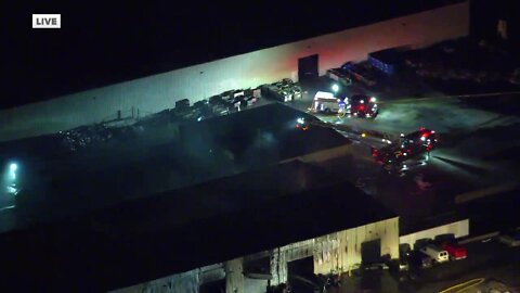 Crews on scene of industrial fire in Willoughby