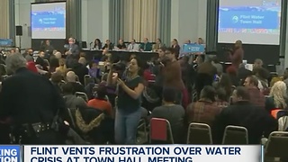 Flint vents frustration over water crisis at town hall meeting