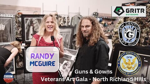 Veteran Artist Randy McGuire - Guns & Gowns Veteran Art Gala #DFW 2023