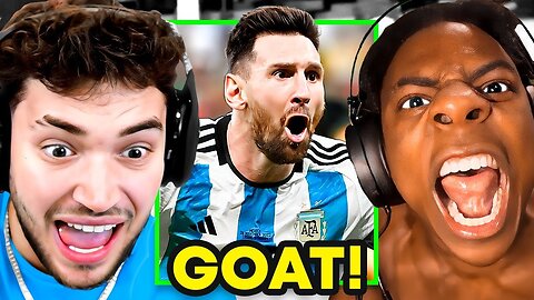 iShowSpeed & Adin Ross React to Messi Scoring in The World Cup.. 😂