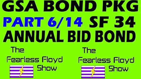 SF 34 ANNUAL BID BOND STANDARD FORM COMPLETION - PART 6/14